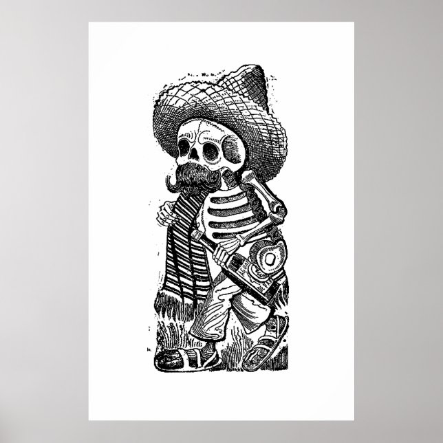 Affiche Calaveras From the Heap by José Guadalupe Posada (Devant)