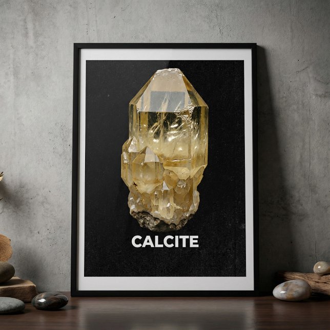 Affiche Calcite Cristal Pierre Précieuse (Créateur téléchargé)