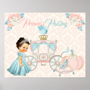 Affiche Calèche de conte de fées Princesse Chambre de bébé