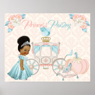 Affiche Calèche de conte de fées Princesse Personnalisée p