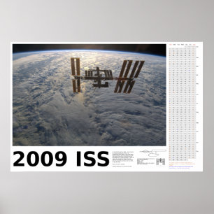 Affiche Calendrier 2009 de la Station spatiale internation