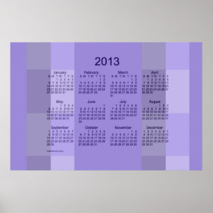 Affiche Calendrier 2013