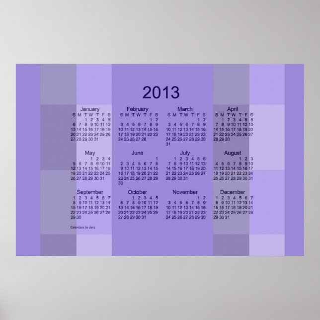 Affiche Calendrier 2013 (Devant)