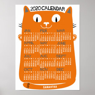 Affiche Calendrier 2020 (Voir la description pour la nouve