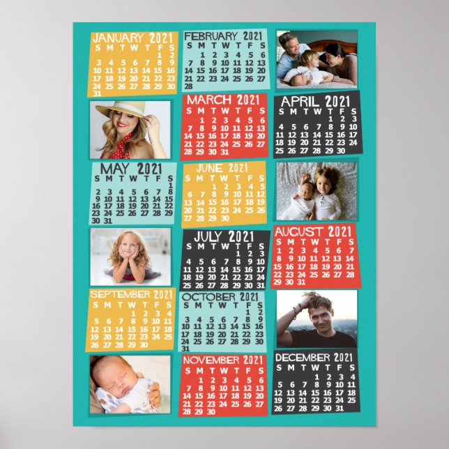 Affiche Calendrier 2021 (voir description pour la nouvelle (Devant)