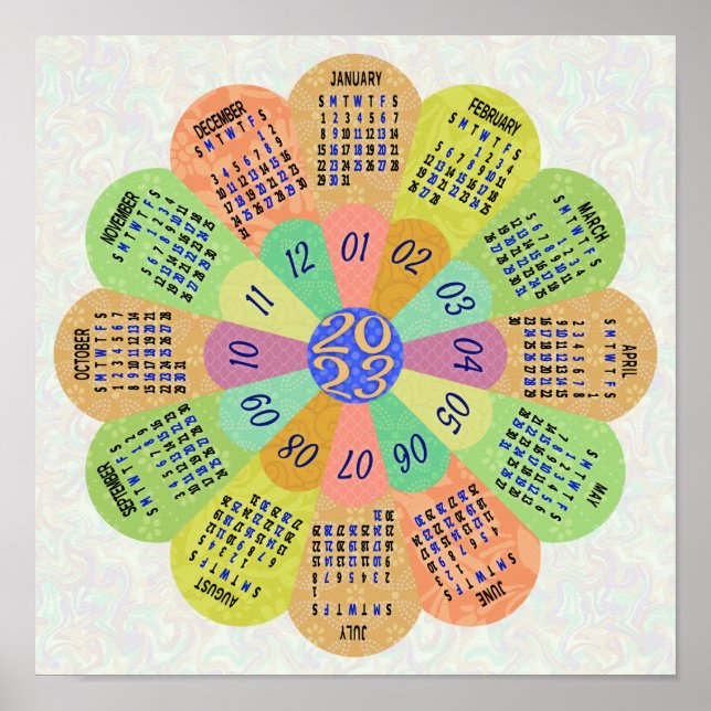 Affiche Calendrier 2023 (Voir la description pour la versi (Devant)