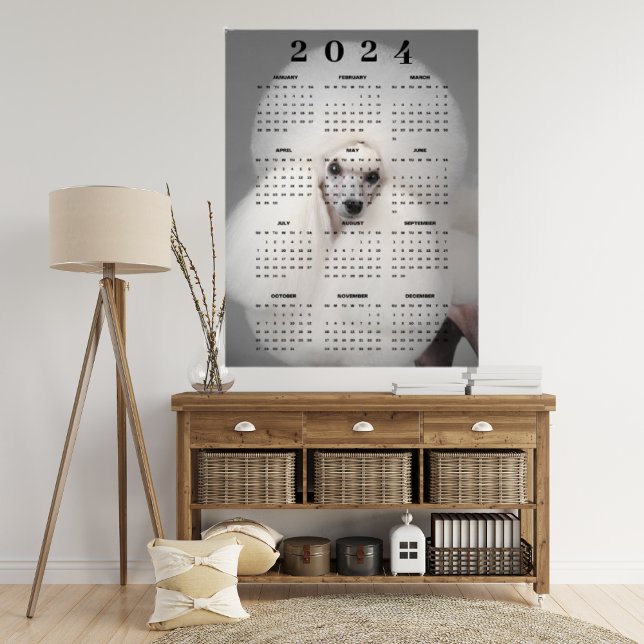 Affiche Calendrier 2024 de coupe de cheveux fantaisie de c (Créateur téléchargé)