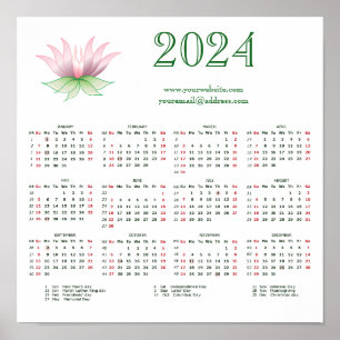 Affiche Calendrier 2024 pour les entreprises