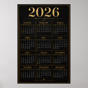 Affiche Calendrier 2026