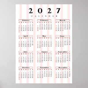 Affiche Calendrier 2027