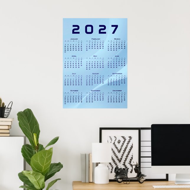 Affiche Calendrier 2027 (Bureau à domicile)