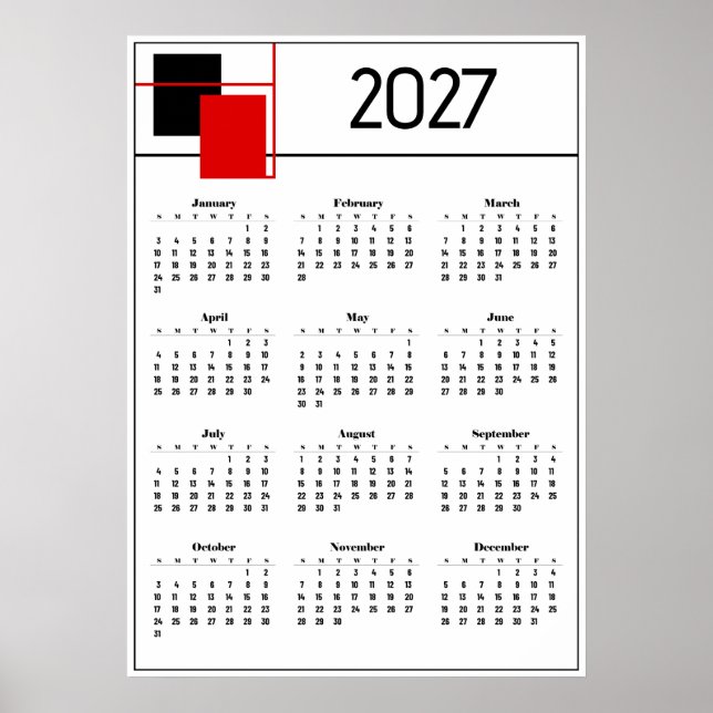 Affiche Calendrier 2027 (Devant)