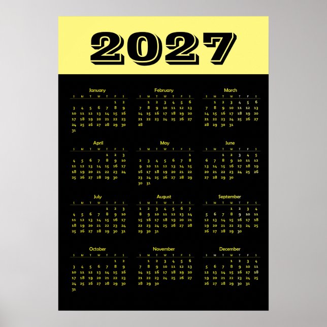 Affiche Calendrier 2027 (Devant)