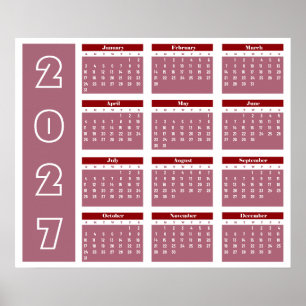 Affiche Calendrier 2027