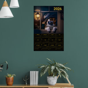 Affiche Calendrier Australien Shepherd généré par l'IA 202