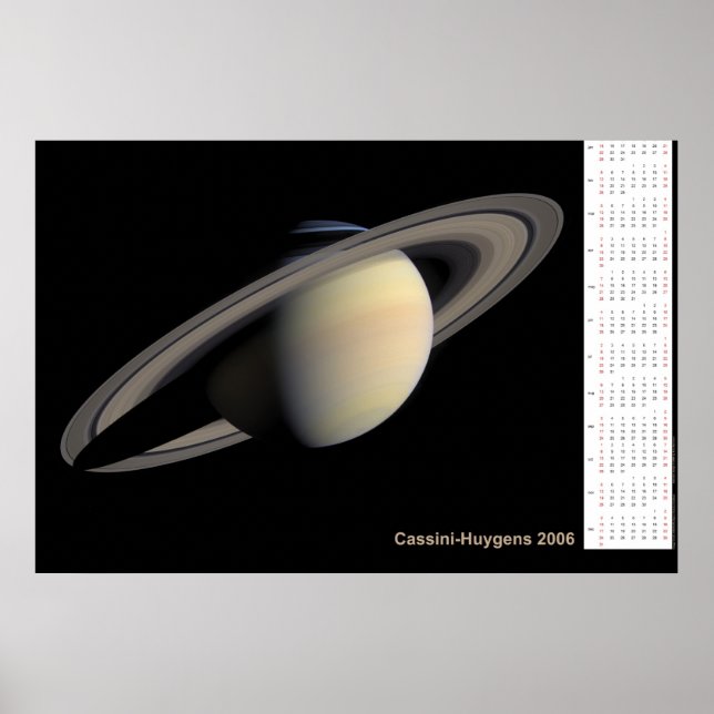 Affiche Calendrier Cassini-Huygens 2006 (Devant)