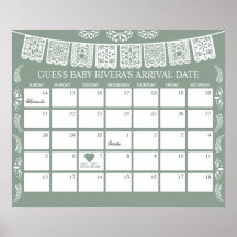 Calendrier Cielito Lindo pour deviner la date prév