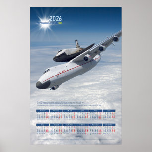 Affiche Calendrier commémoratif 2026 Antonov An-225 "Mriya