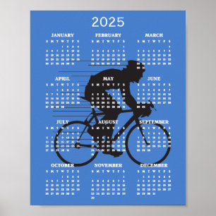 Affiche Calendrier Cycling Design 2025