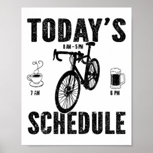 Affiche Calendrier d'aujourd'hui Vélo tout terrain Cyclism