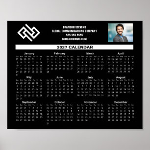 Affiche Calendrier de bureau personnalisé pour entreprise