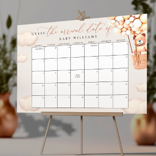 Affiche Calendrier de calcul de la date d'accouchement
