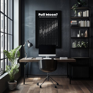 Affiche Calendrier de la lune pour la planification des dé