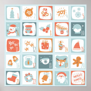 Affiche Calendrier de l'arrivée