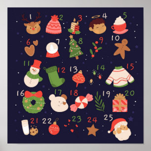Affiche Calendrier de l'Avent