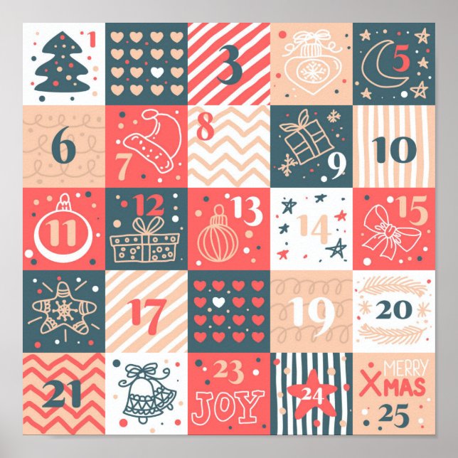 Affiche Calendrier de l'Avent (Devant)