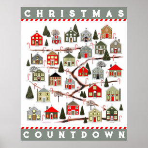 Affiche Calendrier de l'Avent de Noël