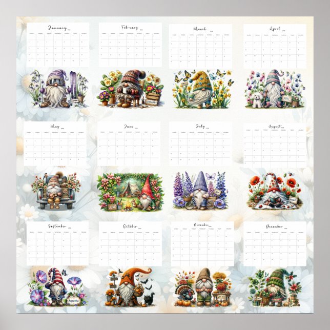 Affiche Calendrier de lutin fantaisiste  (Devant)