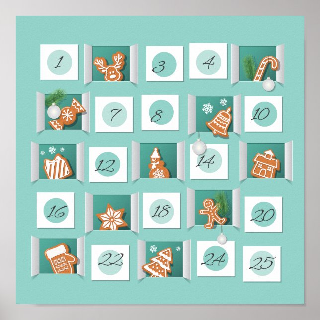 Affiche Calendrier de Noël (Devant)