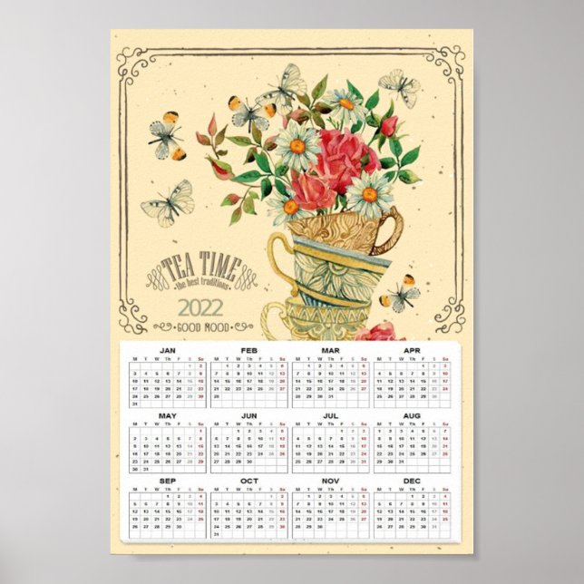 Affiche Calendrier de thé 2022 (Devant)
