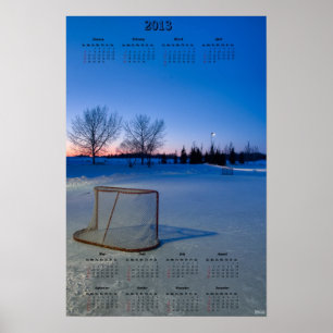 Affiche Calendrier de verrouillage de la LNH 2013