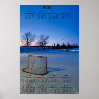 Affiche Calendrier de verrouillage de la LNH 2013