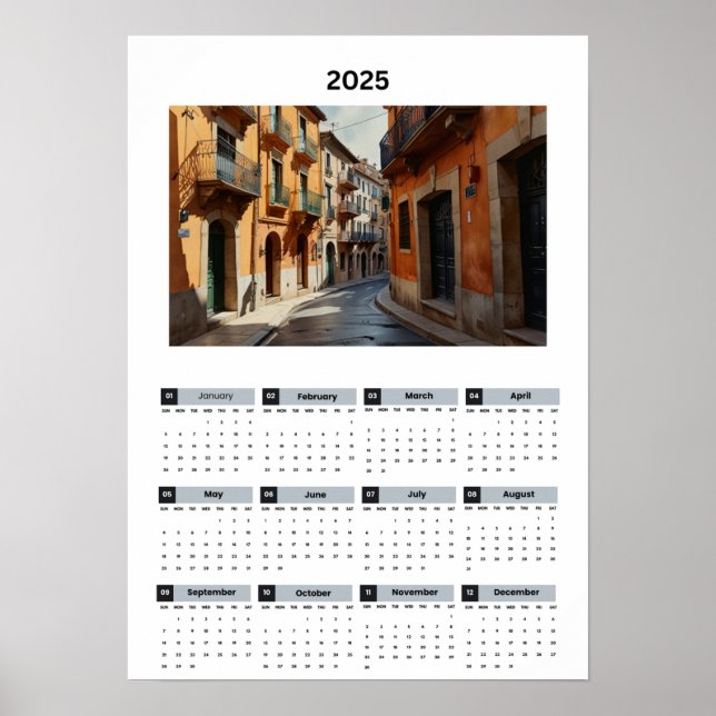 Affiche Calendrier de Vue Belle France (Devant)