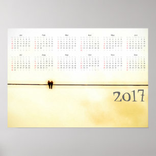 Affiche Calendrier des amants 2017