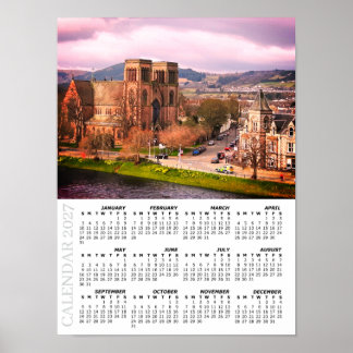 Affiche Calendrier d'Inverness 2027, Highlands écossais