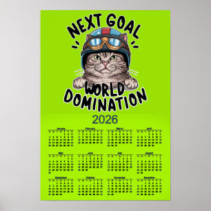 AFFICHE CALENDRIER DRÔLE 2026 PROCHAINE ARRÊT DOMINATION M