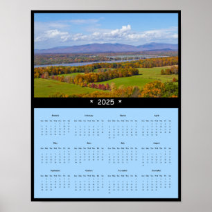 Affiche Calendrier du mur du pont Kingston-Rhinecliff 2025