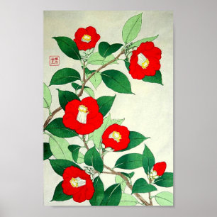 Affiche Calendrier floral Kawarazaki Shodo des fleurs du J