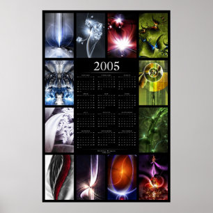 Affiche Calendrier fractal 2005