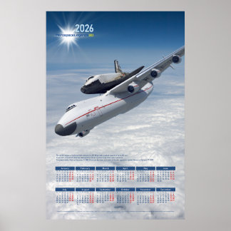 Affiche Calendrier hommage 2026 Antonov An-225 "Mriya"