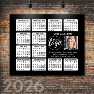Affiche Calendrier - logo, entreprise de photographie