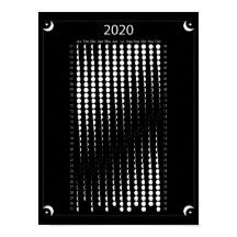 Calendrier Lune 2020 - Noir