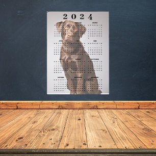 Affiche Calendrier mural 2024 du Labrador Retriever au cho