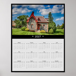 Affiche Calendrier mural 2027 de la maison St. Peter - Mar