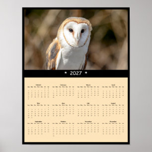 Affiche Calendrier Mural 2027 de l'Effraie - Chasseur Sile