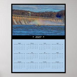 Affiche Calendrier mural 2027 du barrage de Conowingo - Ea